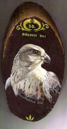 Maľby k výročiu založenia SKS -  Sokoliarske stretnutie v Diakovciach 2001. Akryl na dreve.